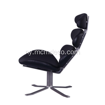 Corona Swivel Leather Lounge Mpando